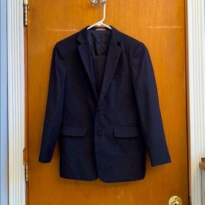 Boys size 16 black two piece suit.